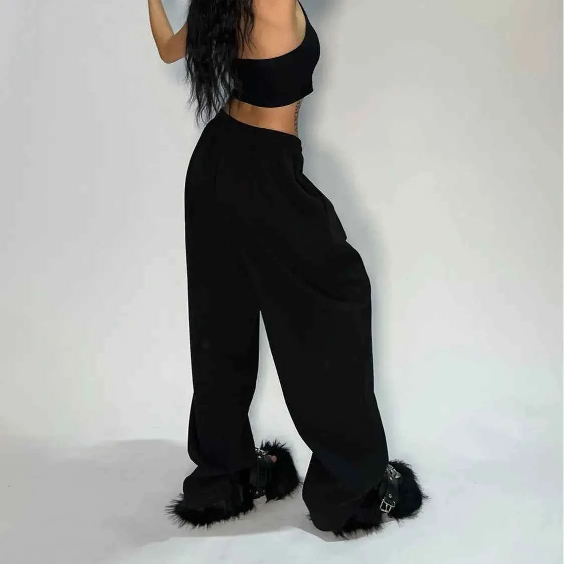 Casual Loose Straight Leg Pants Striped 2025 Summer Fashion Trend Brand Street Hip-hop Jogging Men's Women's Harajuku Sweatpants