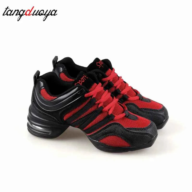 Dancing Shoes Sports Feature Modern Dance Jazz Shoes Soft Outsole Breath Dance Shoes Sneakers For Woman Practice Shoes