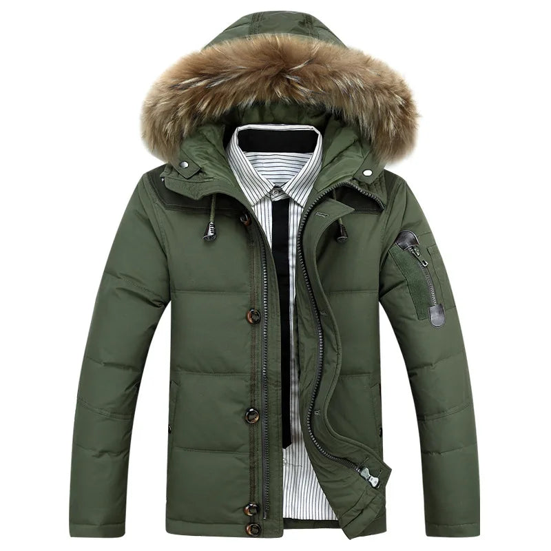 S-6XL New Fashion Cold Winter Jackets For Men 2021 Raccoon Fur Warm Coats Male Soft Faux Fur Trench Overcoats Autumn Clothing GONZALES ONLINE SHOP