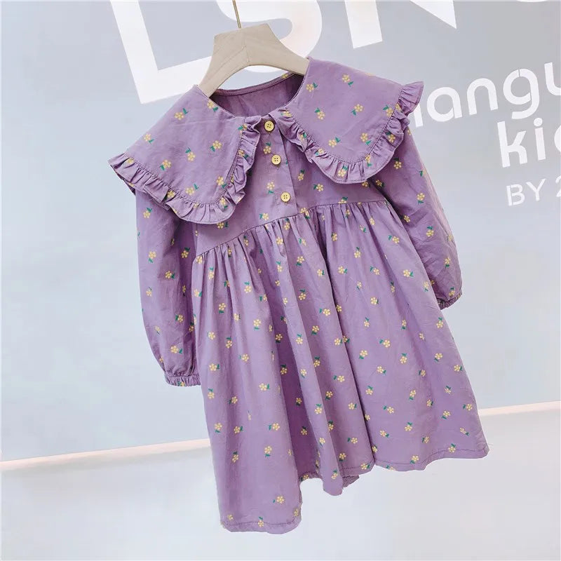 Girls Dress Autumn Spring New Long Sleeve Kids Dress Princess Dress Kids Clothes Vestido Flower Girl Dresses Clothing Wholesale GONZALES ONLINE SHOP