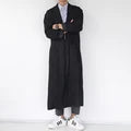 Homemade 18-winter Korean slim double-breasted double-lapel overcoat, woolen overcoat, long British trench coat.     S-6XL!! GONZALES ONLINE SHOP