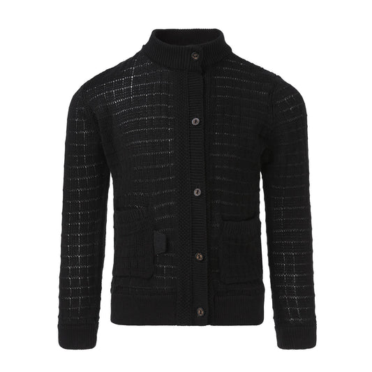 Balck Summer Cardigan with Front Buttons Fastening Infantium Victoria