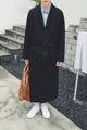 Homemade 18-winter Korean slim double-breasted double-lapel overcoat, woolen overcoat, long British trench coat.     S-6XL!! GONZALES ONLINE SHOP