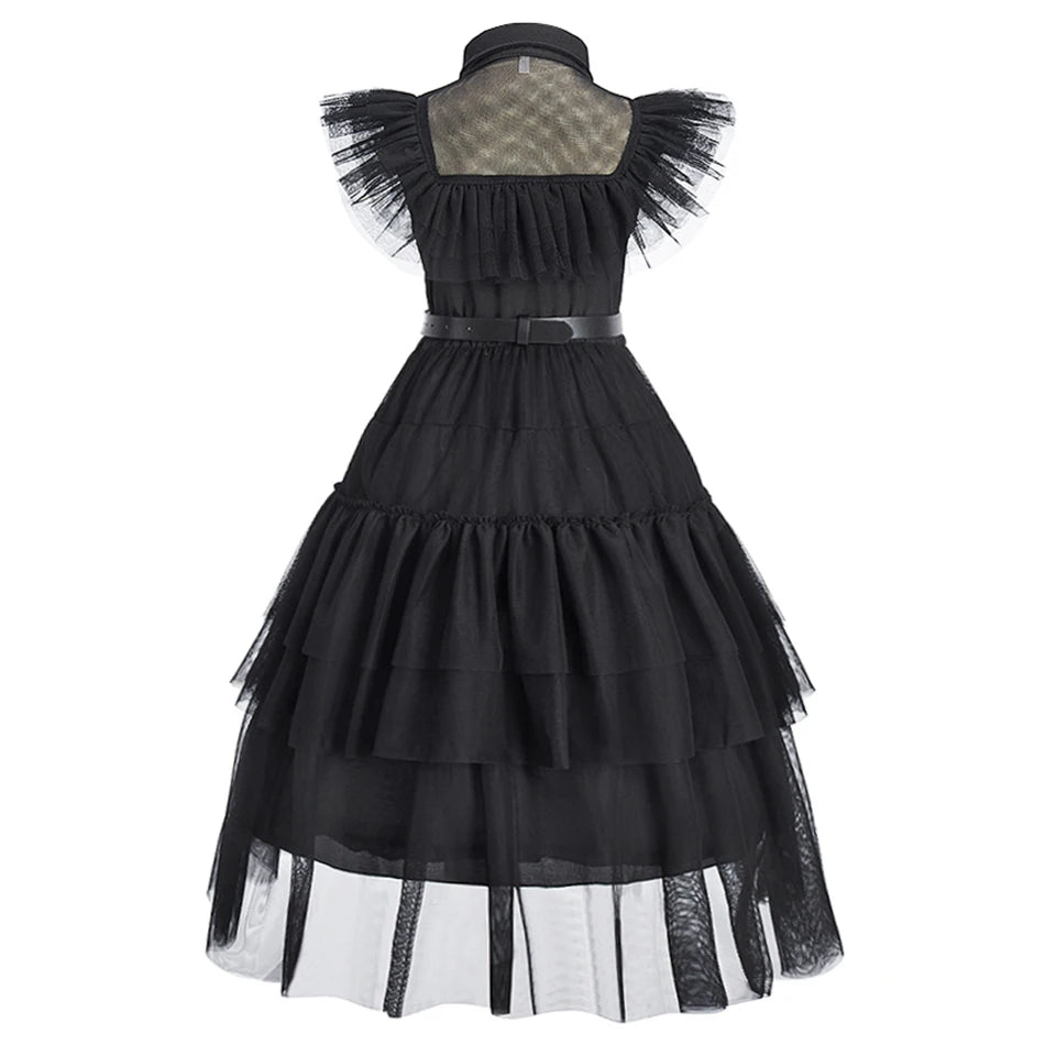 Little Girls Addams Dark Gothic Style GONZALES ONLINE SHOP