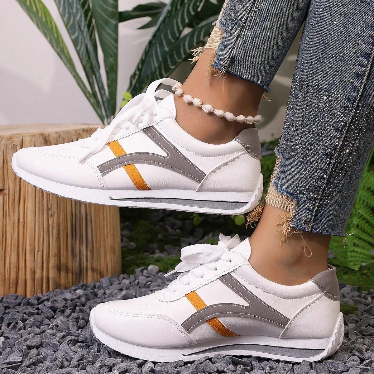 Sneakers Women New Sports Shoes Women's Small White Shoes Fashion Comfort Sneakers All-match Lightweight Casual Running Shoes GONZALES ONLINE SHOP