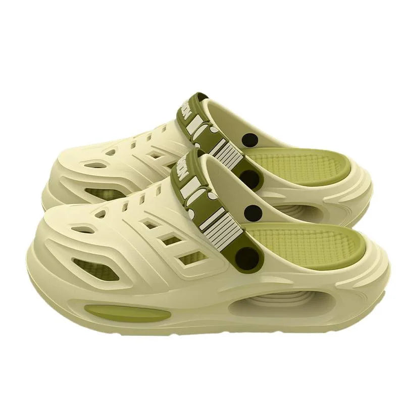 Arch support, anti slip, soft sole, wear-resistant cool slippers for wearing, thick sole breathable odor proof summer hole shoes GONZALES ONLINE SHOP