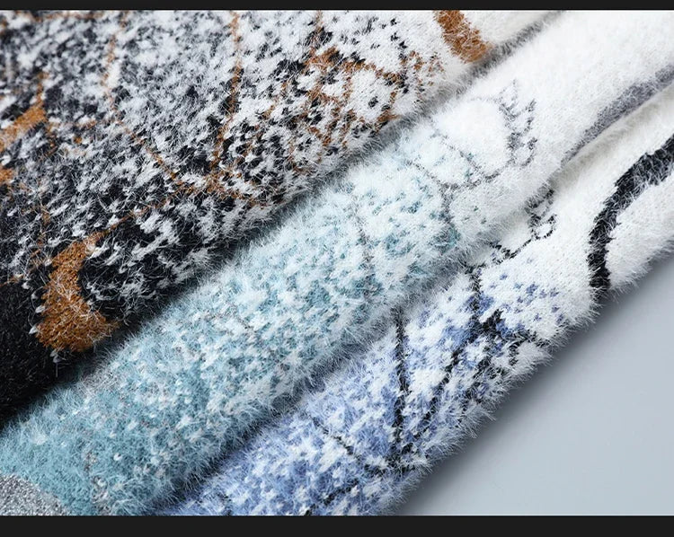 Harajuku Sweater Men's Y2K Knitted Letter Printing Sweater Men's Wool Pullover Men's Retro Knitted Color Block Tops W93 GONZALES ONLINE SHOP