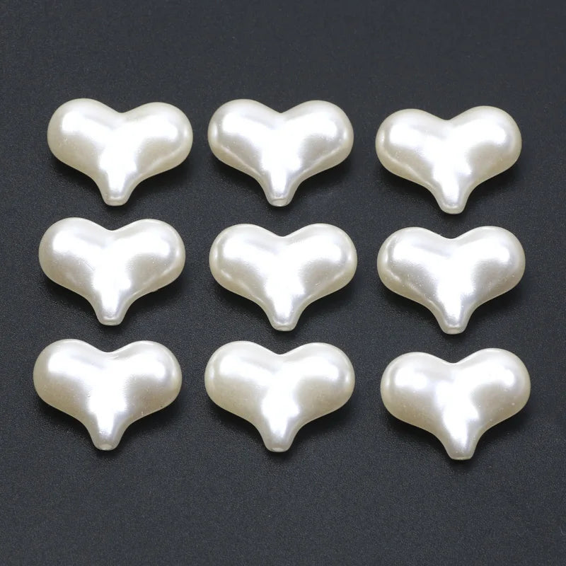 10-100PCS Acrylic Material Imitation Pearl Bow Leaf Shape Beads For DIY Necklaces Jewelry Making Pacifier Clip Spacers GONZALES ONLINE SHOP