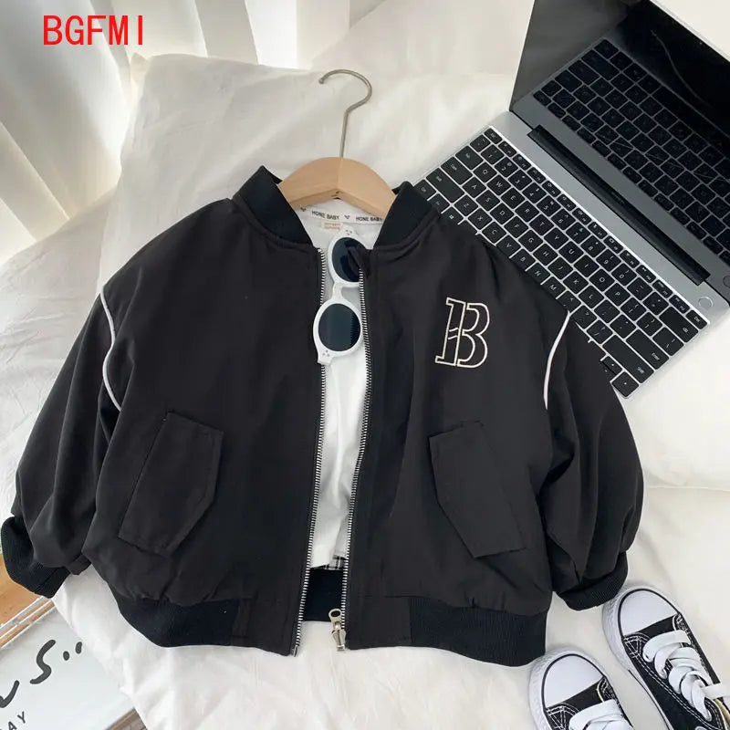 Boys Both Sides Baseball Coat 2024 New Spring Autumn Wear Children's Casual Handsome Two Faced Jackets for Children's Plaid Top GONZALES ONLINE SHOP