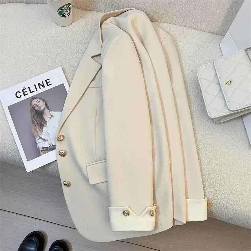 Women's Blazer Coat Spring Autumn Korean Version Leisure Ladies  Suit Jacket Design Sense Korean Version Female Suit Top