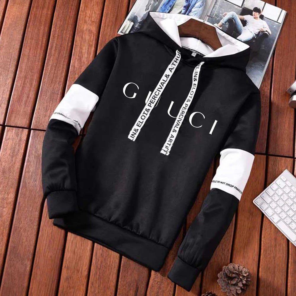 2024 Mens Tracksuit Casual Hooded Sweatshirt Daily Jogging Sport Fashion Street Clothing Trendy Print Versatile Tops Pants Suit GONZALES ONLINE SHOP