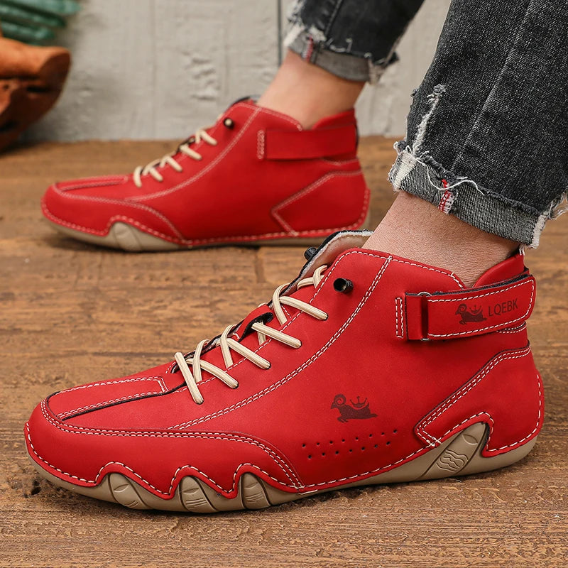 Mens Shoes Original Sneakers Shoes Men's High Top Ankle Boots Breathable and Comfortable Soft Sole Luxury Fashion Men's Shoes GONZALES ONLINE SHOP