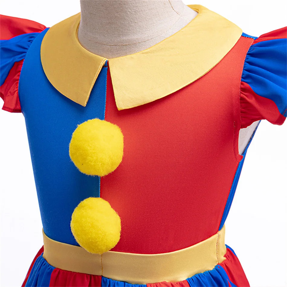 Kids Pomni Cosplay Costume GONZALES ONLINE SHOP