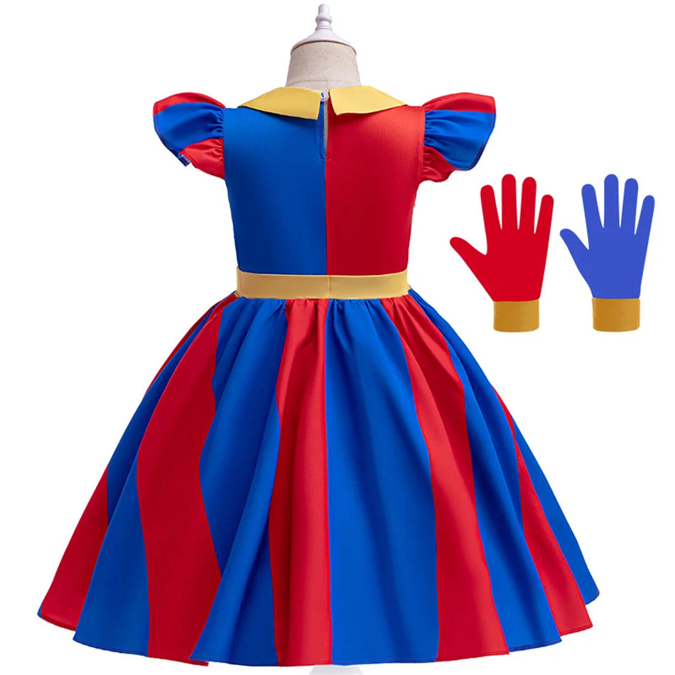 Kids Pomni Cosplay Costume GONZALES ONLINE SHOP