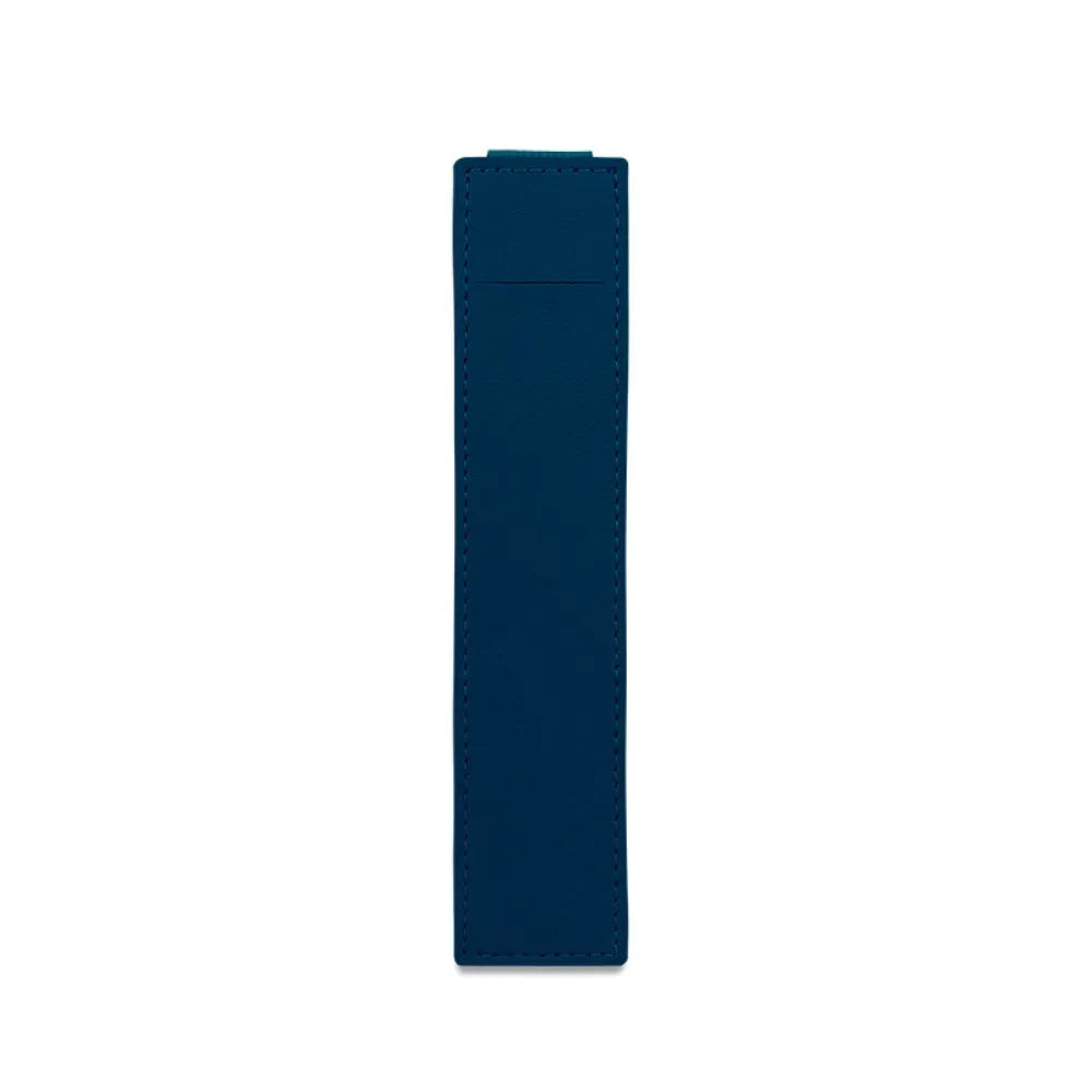 Pu Leather Pen Bag Elastic Buckle Book Notebook Fashion School Pen Case for Office Meeting Easy Carry Office Student Stationery GONZALES ONLINE SHOP