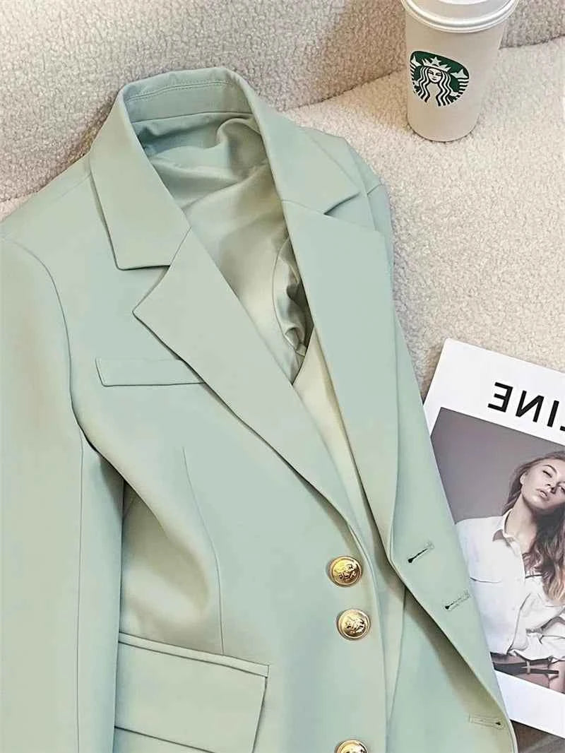 Women's Blazer Coat Spring Autumn Korean Version Leisure Ladies  Suit Jacket Design Sense Korean Version Female Suit Top