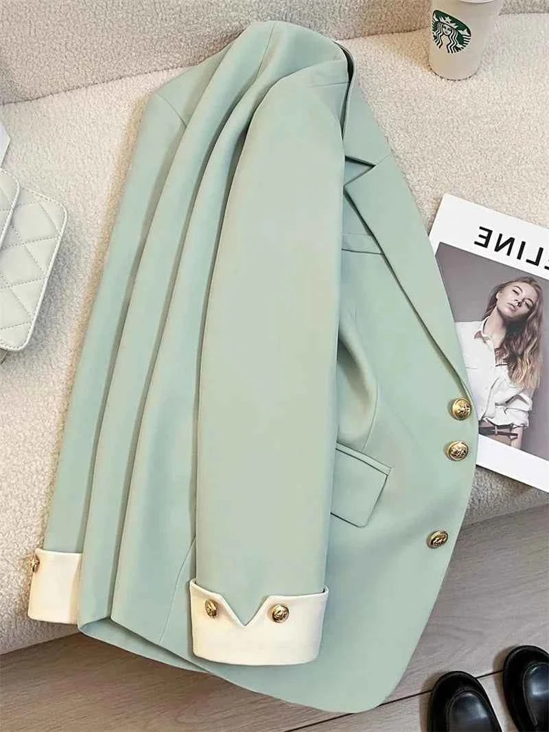 Women's Blazer Coat Spring Autumn Korean Version Leisure Ladies  Suit Jacket Design Sense Korean Version Female Suit Top