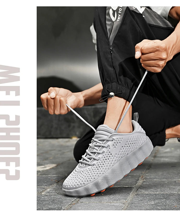 Men's Comfortable Casual Sneakers with Foot Sensing Massage Technology Women's Sports Breathable Lightweight Training Shoes GONZALES ONLINE SHOP