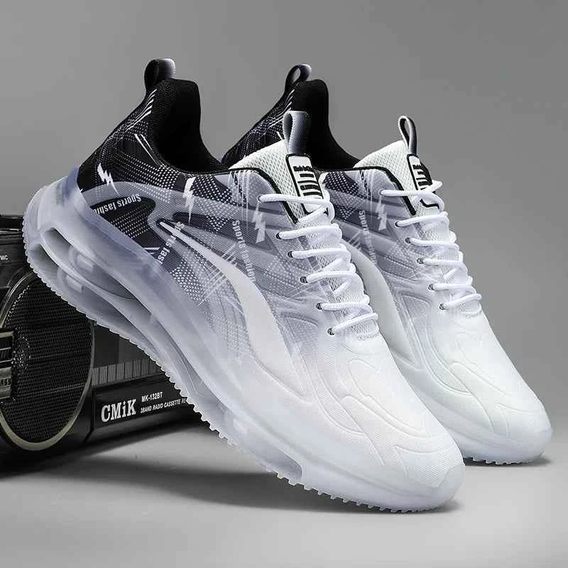 Men's Fashionable Basketball Shoes, with Air Cushioning, Comfortable and Non-Slip, Breathable and Shock-Absorbing, Suitable for Men's Outdoor Activities
