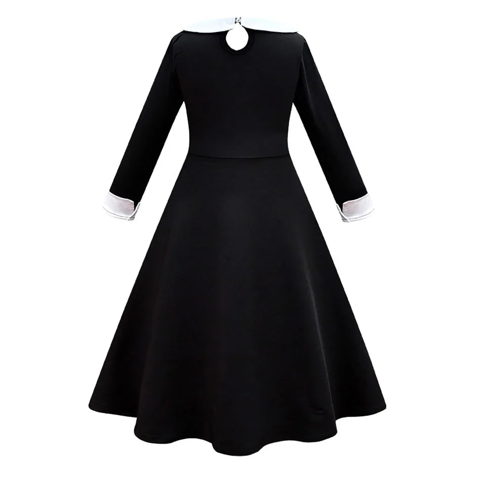 Little Girls Addams Dark Gothic Style GONZALES ONLINE SHOP