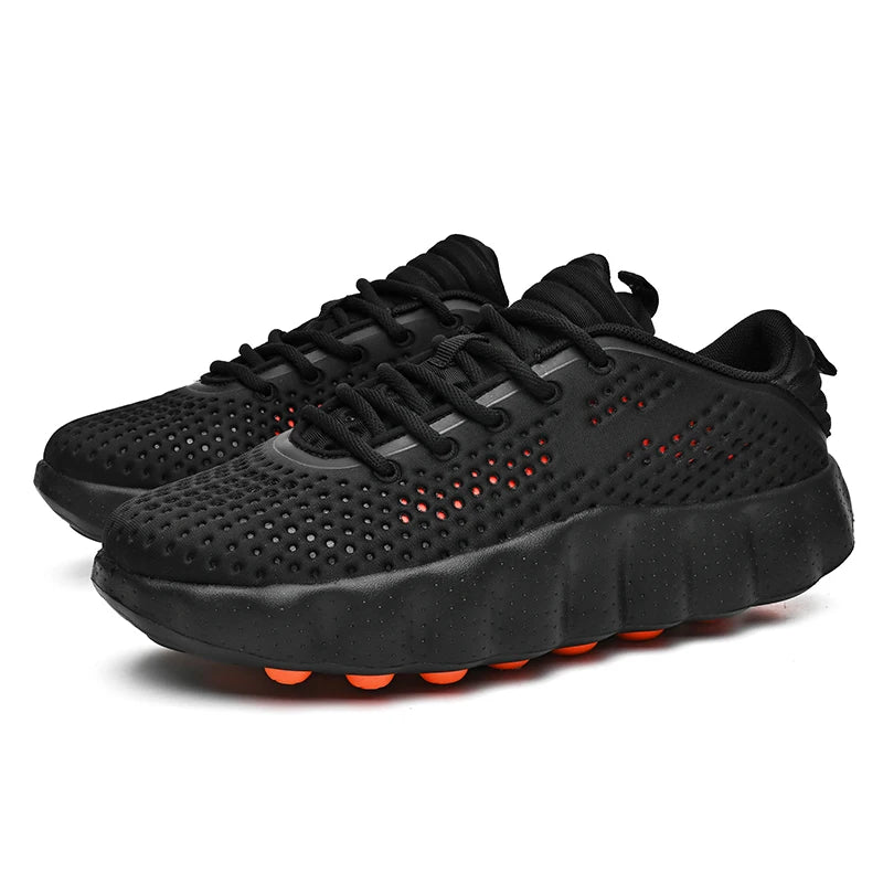 Men's Comfortable Casual Sneakers with Foot Sensing Massage Technology Women's Sports Breathable Lightweight Training Shoes GONZALES ONLINE SHOP