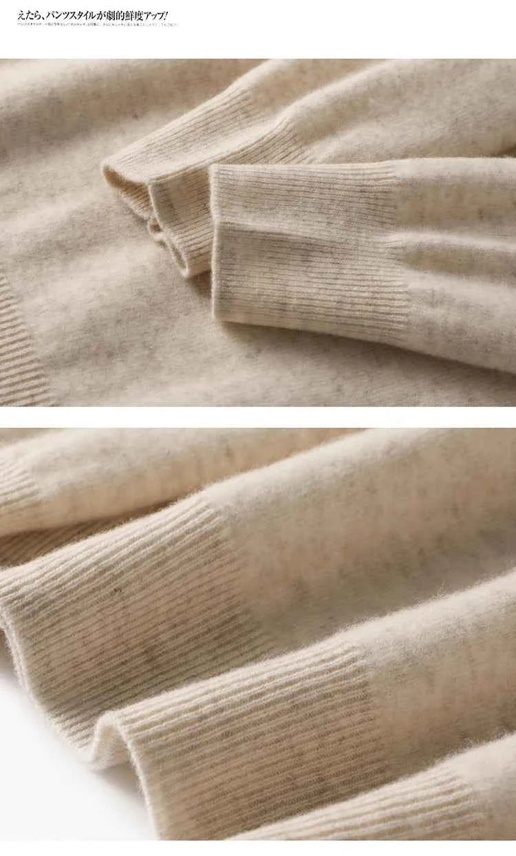 Autumn And Winter Cashmere Sweater Women's Crew Neck Pullover Casual Knitted Top Women's Short Undercoat Fashion 18 Colors