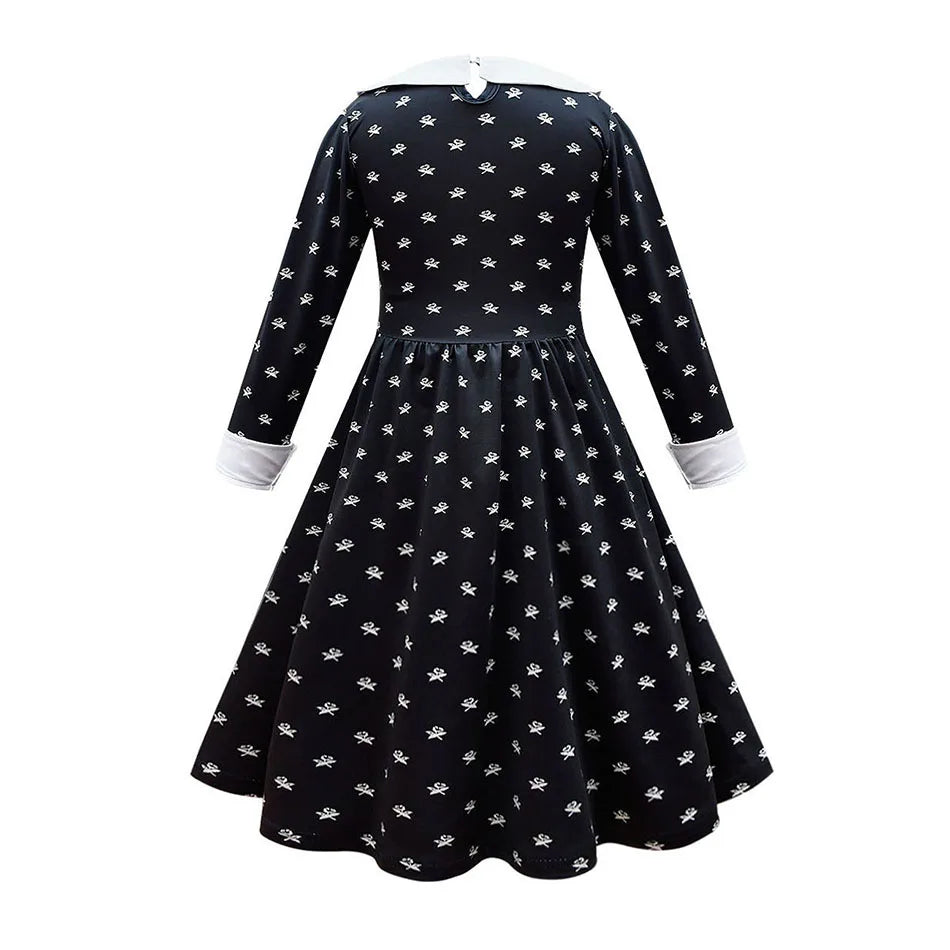 Little Girls Addams Dark Gothic Style GONZALES ONLINE SHOP