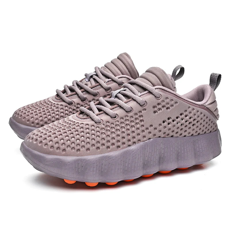 Men's Comfortable Casual Sneakers with Foot Sensing Massage Technology Women's Sports Breathable Lightweight Training Shoes GONZALES ONLINE SHOP