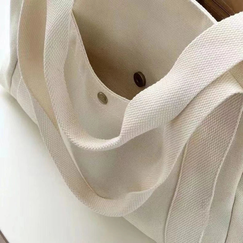 Large Capacity Canvas Tote Bags for Work Commuting Carrying Bag College Style Student Outfit Book Shoulder Bag Shopping Bag GONZALES ONLINE SHOP