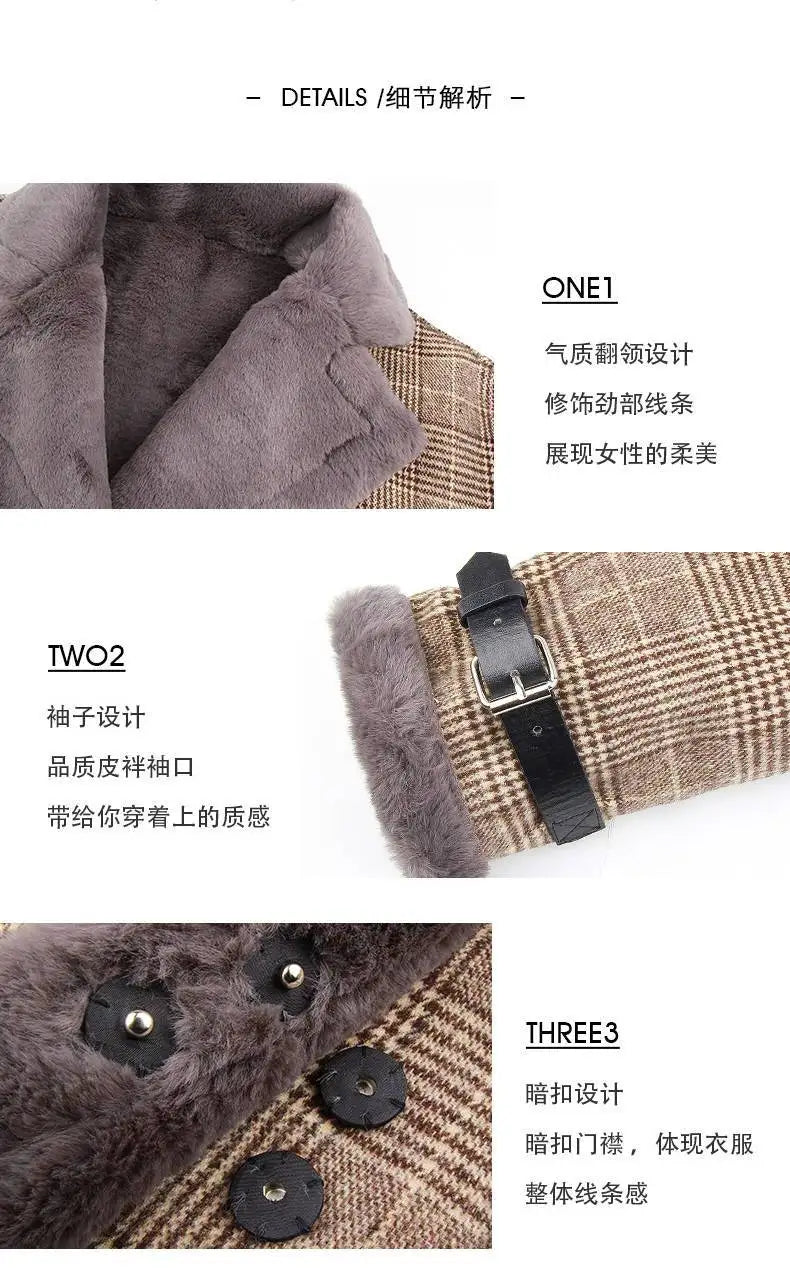 Coat Loose Women Woolen s Elegant Female Korean Chic Casual Long Fashion Warm Overcoat GONZALES ONLINE SHOP