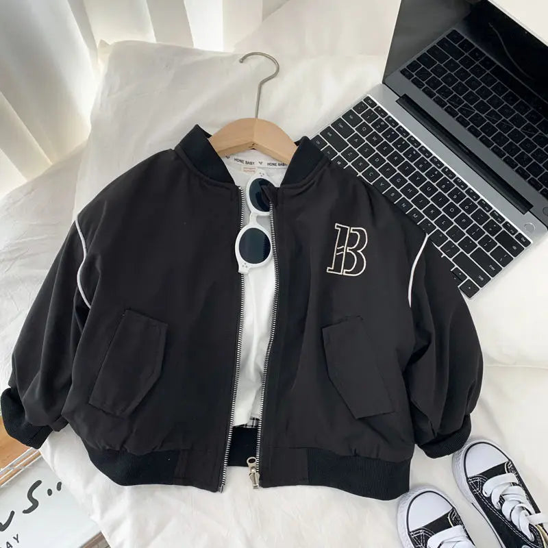 Boys Both Sides Baseball Coat 2024 New Spring Autumn Wear Children's Casual Handsome Two Faced Jackets for Children's Plaid Top GONZALES ONLINE SHOP