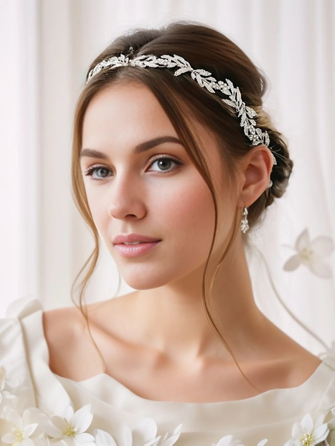 Wedding Headbands For Women Bride Handmade Crystal Rhinestone Tiaras Silver Color Hairbands Hair Accessories Queen Headband Gift GONZALES ONLINE SHOP