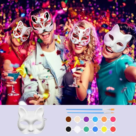 Cat Masques To Paint Blank Animal Dress GONZALES ONLINE SHOP