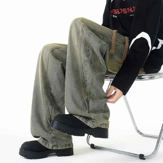 Large Size Jeans for Men, Loose and Stylish Casual Straight Leg Wide Leg Pants