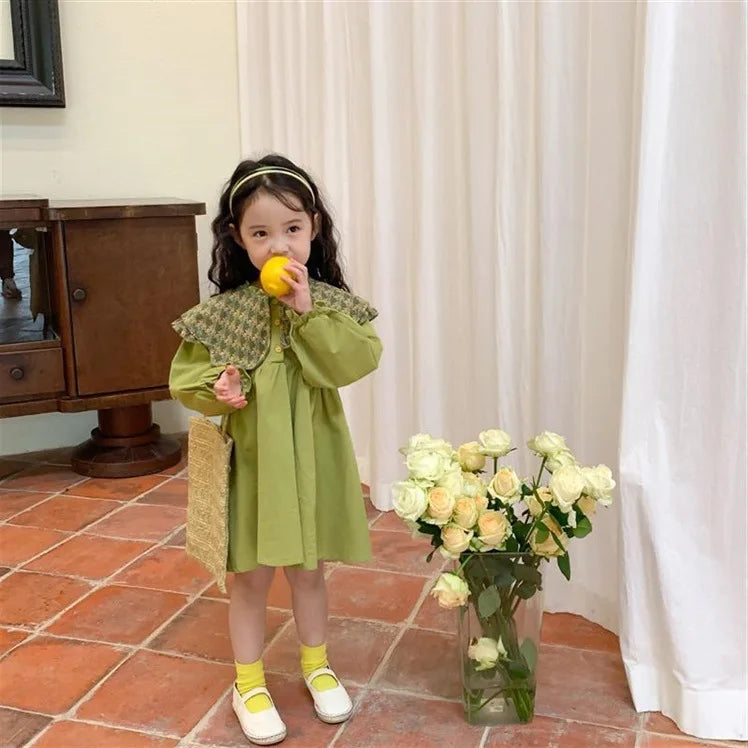 Girls Dress Autumn Spring New Long Sleeve Kids Dress Princess Dress Kids Clothes Vestido Flower Girl Dresses Clothing Wholesale GONZALES ONLINE SHOP