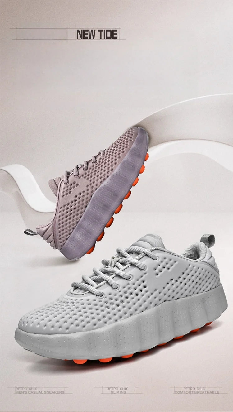 Men's Comfortable Casual Sneakers with Foot Sensing Massage Technology Women's Sports Breathable Lightweight Training Shoes GONZALES ONLINE SHOP