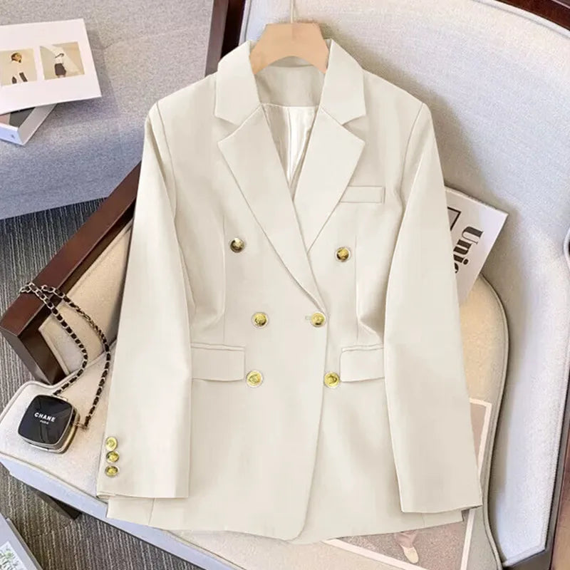 Women's Fashion Spring Autumn Jacket Chic Elegant Casual Sports Female Suit Coat Korean Jacket Women Blazers Outerwear pant GONZALES ONLINE SHOP