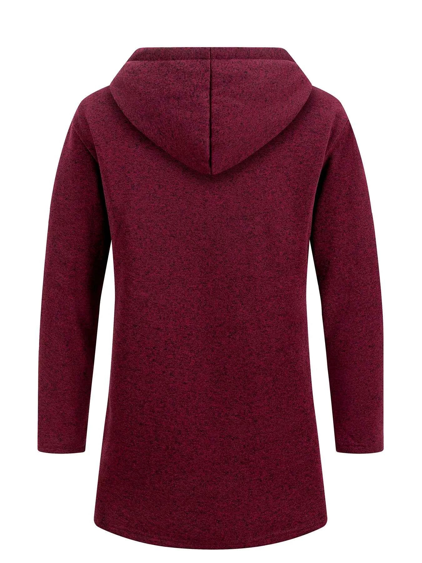 New Streetwear Men's Long Sleeve Sweatshirts for Men Zipper Hooded Oversize Winter Warm Jacket Coat Outdoor Tracksuit Men