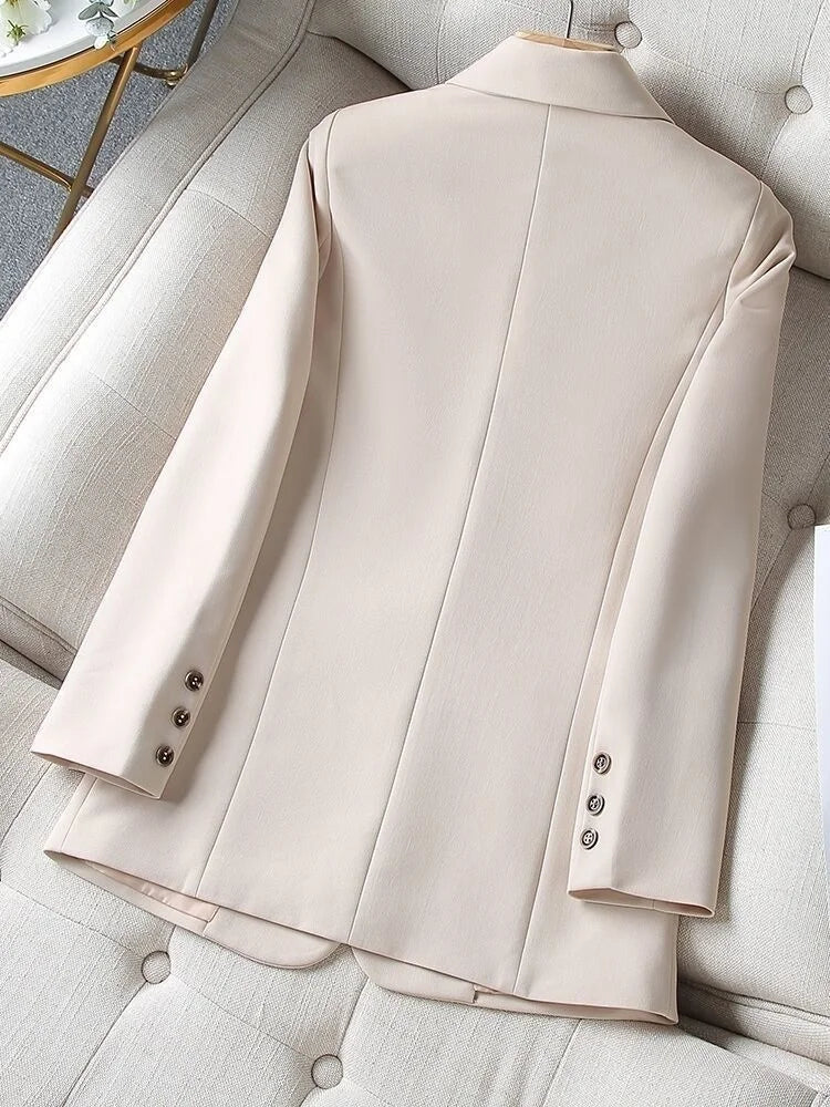 Women Blazer Coat Fashion Long Sleeve Tops Outerwear Chic Elegant Long Sleeve Basic All-match Office Streetwear New 2023 GONZALES ONLINE SHOP