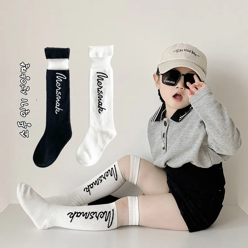 Children Socks Kids Long Sock Girls Summer Mesh Patchwork Knee Stockings 3-12 Year-old Child Baby Spring Cotton Socks GONZALES ONLINE SHOP