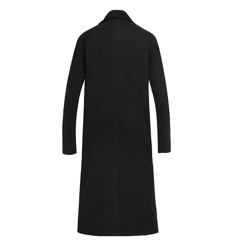 New Fashion Coat Men Wool Coat Winter Warm Solid Long Trench Jacket Breasted Business Casual Overcoat Male Woolen Coat S-4XL GONZALES ONLINE SHOP