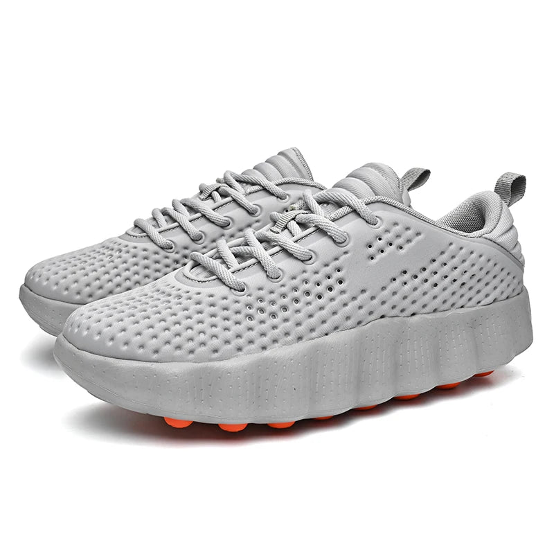 Men's Comfortable Casual Sneakers with Foot Sensing Massage Technology Women's Sports Breathable Lightweight Training Shoes GONZALES ONLINE SHOP