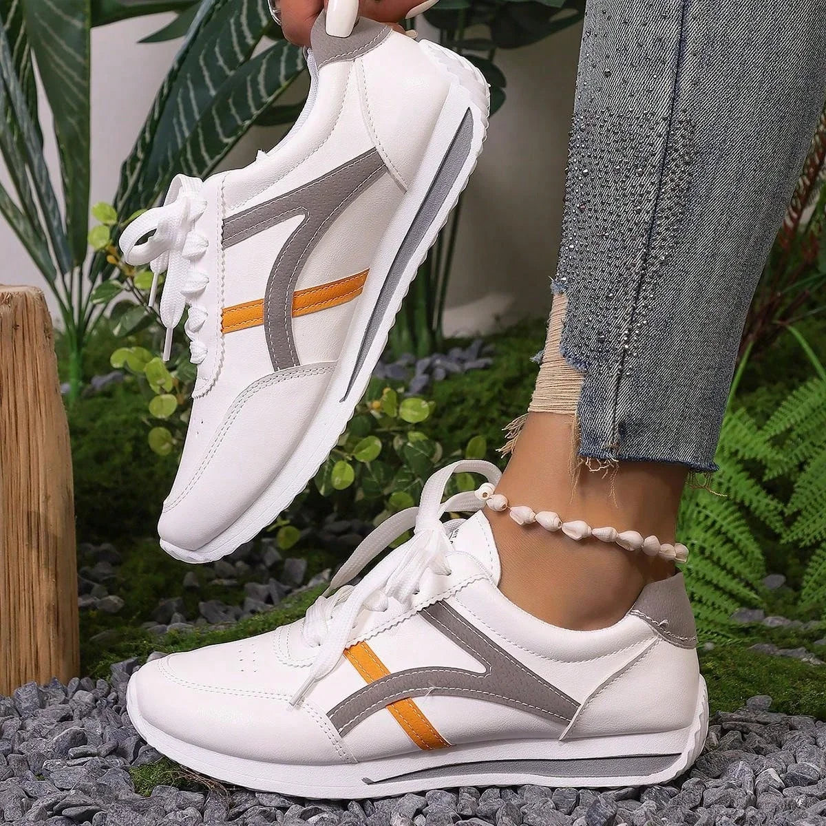Sneakers Women New Sports Shoes Women's Small White Shoes Fashion Comfort Sneakers All-match Lightweight Casual Running Shoes GONZALES ONLINE SHOP