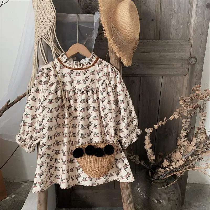 Girls Dress Autumn Spring New Long Sleeve Kids Dress Princess Dress Kids Clothes Vestido Flower Girl Dresses Clothing Wholesale GONZALES ONLINE SHOP