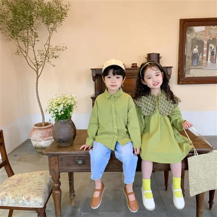 Girls Dress Autumn Spring New Long Sleeve Kids Dress Princess Dress Kids Clothes Vestido Flower Girl Dresses Clothing Wholesale GONZALES ONLINE SHOP