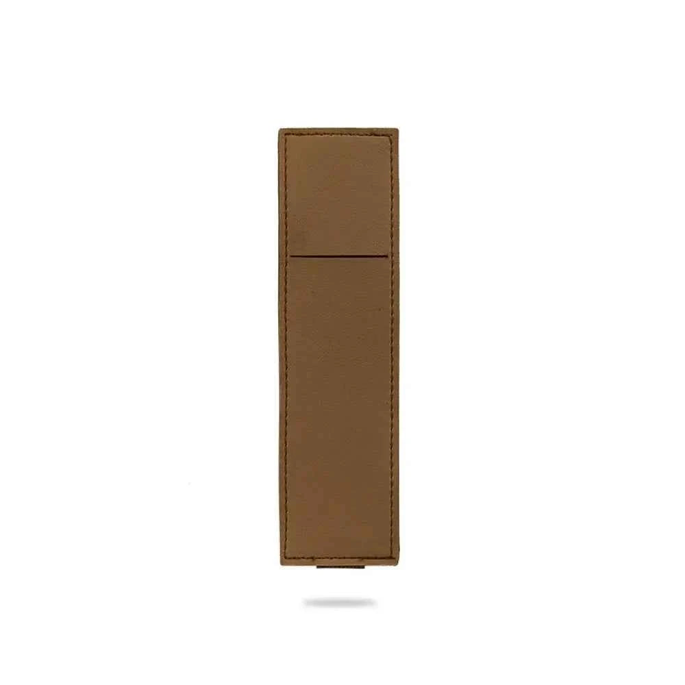 Pu Leather Pen Bag Elastic Buckle Book Notebook Fashion School Pen Case for Office Meeting Easy Carry Office Student Stationery