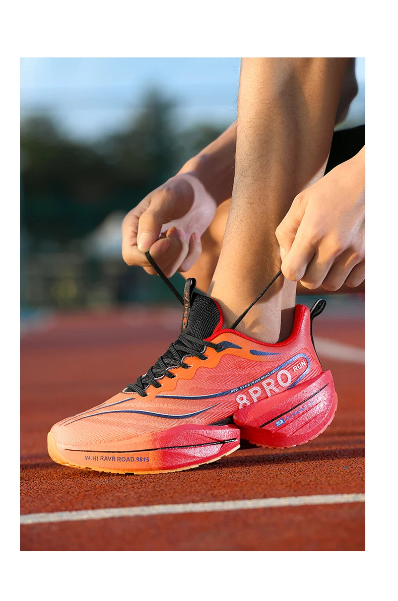 Men's Running Shoes Carbon Plate Racing Marathon Athletic Shoes Cushioned Comfortable Road Sneakers Teenage Training Shoes GONZALES ONLINE SHOP