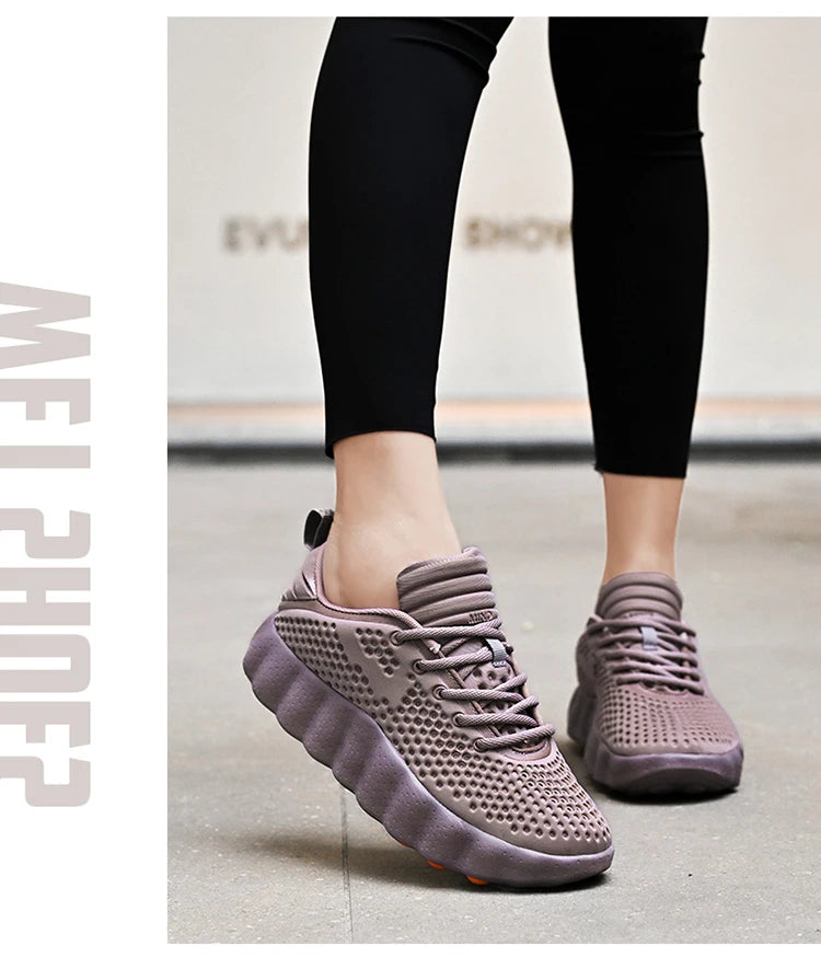 Men's Comfortable Casual Sneakers with Foot Sensing Massage Technology Women's Sports Breathable Lightweight Training Shoes GONZALES ONLINE SHOP
