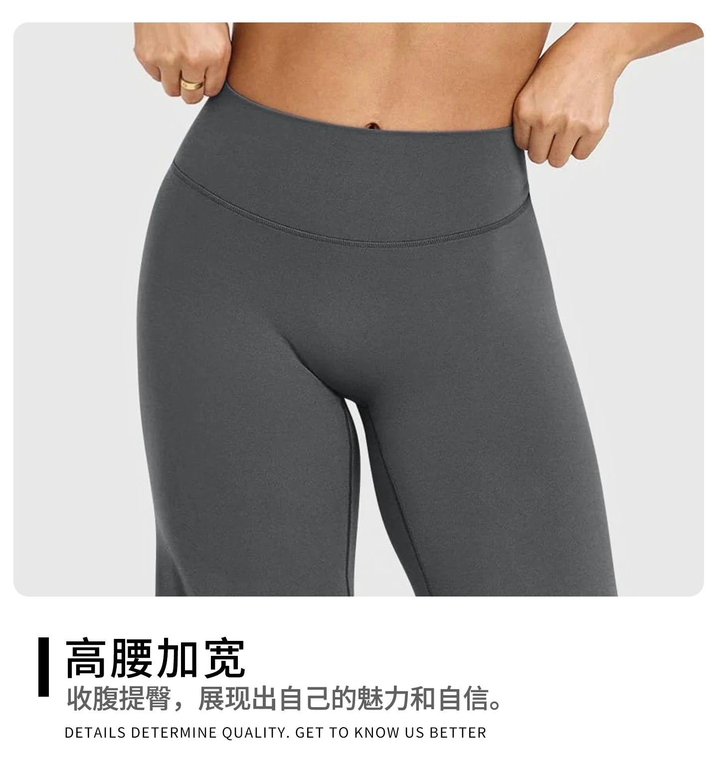 High Waisted Wide Leg Yoga Pants Women Butt Lift Coffee Brown Workout Trousers Flare Leggings Tummy Control Gym Fitness Wear GONZALES ONLINE SHOP