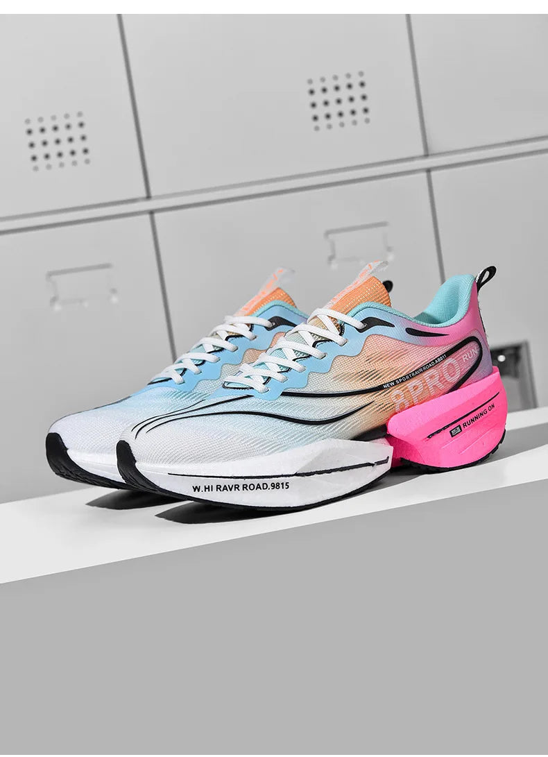 Men's Running Shoes Carbon Plate Racing Marathon Athletic Shoes Cushioned Comfortable Road Sneakers Teenage Training Shoes GONZALES ONLINE SHOP